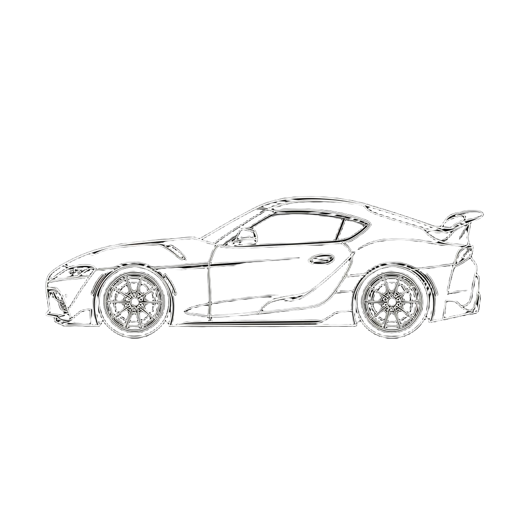 Toyota Supra outline